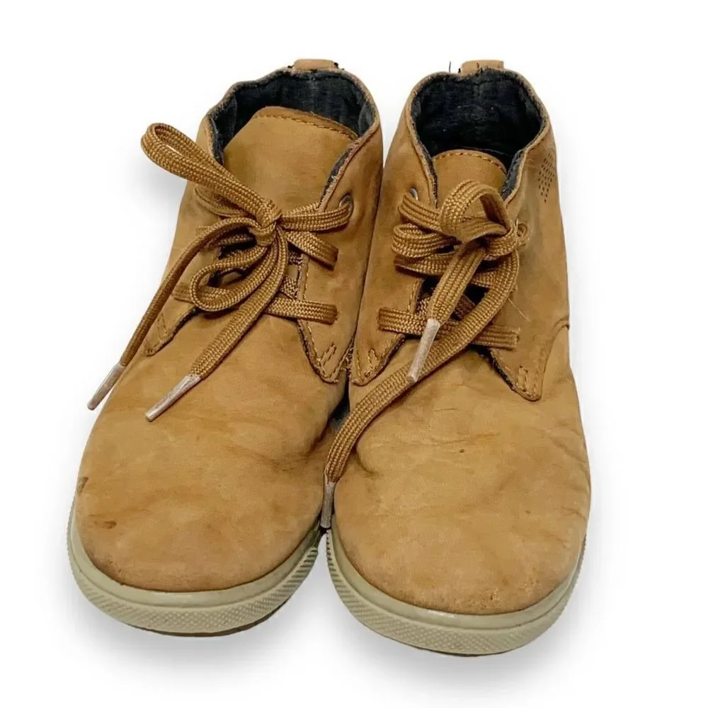 Under Armour Suede Leather Tan Brown  Boot Shoes Little Boy’s Size 12K Preschool